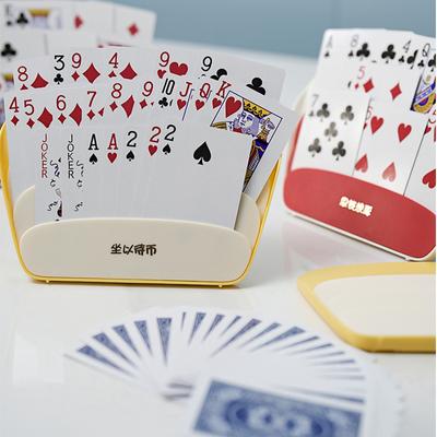 Plastový držák na hrací karty Pomocník na deskovou hru Poker Stojan na karetní hry pro seniory Děti Dospělí Snadné použití