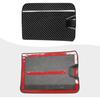 Jogon Real Carbon Fiber Fuel Door Gas Tank Trim Cover for Ford Bronco Raptor 2021 2022 2023 2024 2025, Exterior Body Side Fuel Tank Cap (Glossy CF)