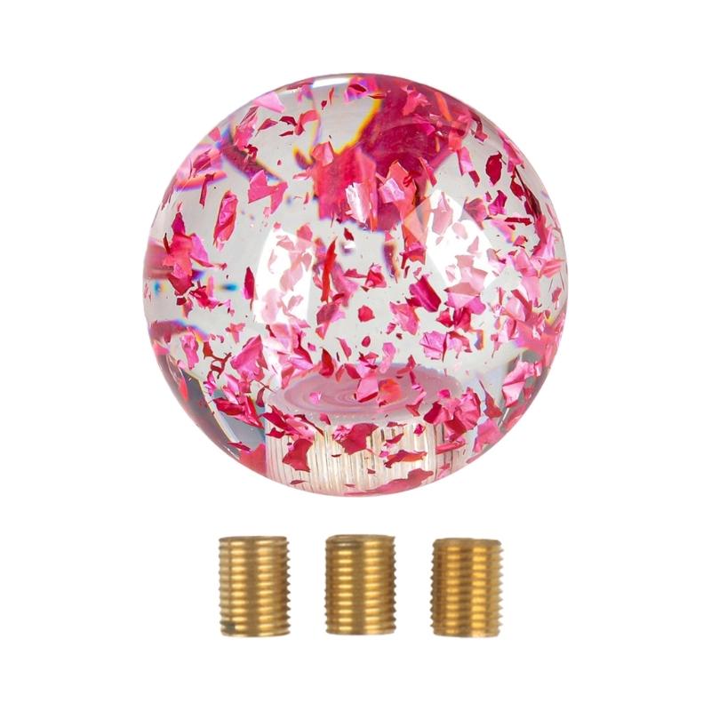 Premium Glass Gear Lever Glitter Ball Shape Gear Shifter Knob Decorative Gear Stick Shifter for Most Car SUV мерцание
