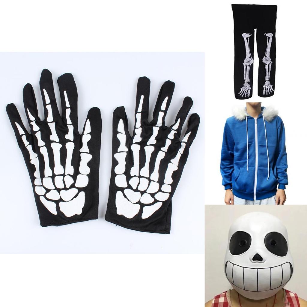 Trendy Game Undertale Sans Cosplay Costume Hoodie Featuring Quality Mask And Gloves