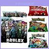 Set de așternuturi cu imprimeu digital Cartoon Roblox Minecraft Stil Desen Animat de Înaltă Calitate Culoare Albă