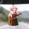 Acrylic Pig Playful Car Mirror Decor For Unique And Creative Accessories Automotive