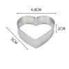 1pc Heart Porous Tart Ring DIY Perforated Cake Mousse Mold Baking Tools Fruit Pie Tartlet Doughnut Mold for Pastry Accessories