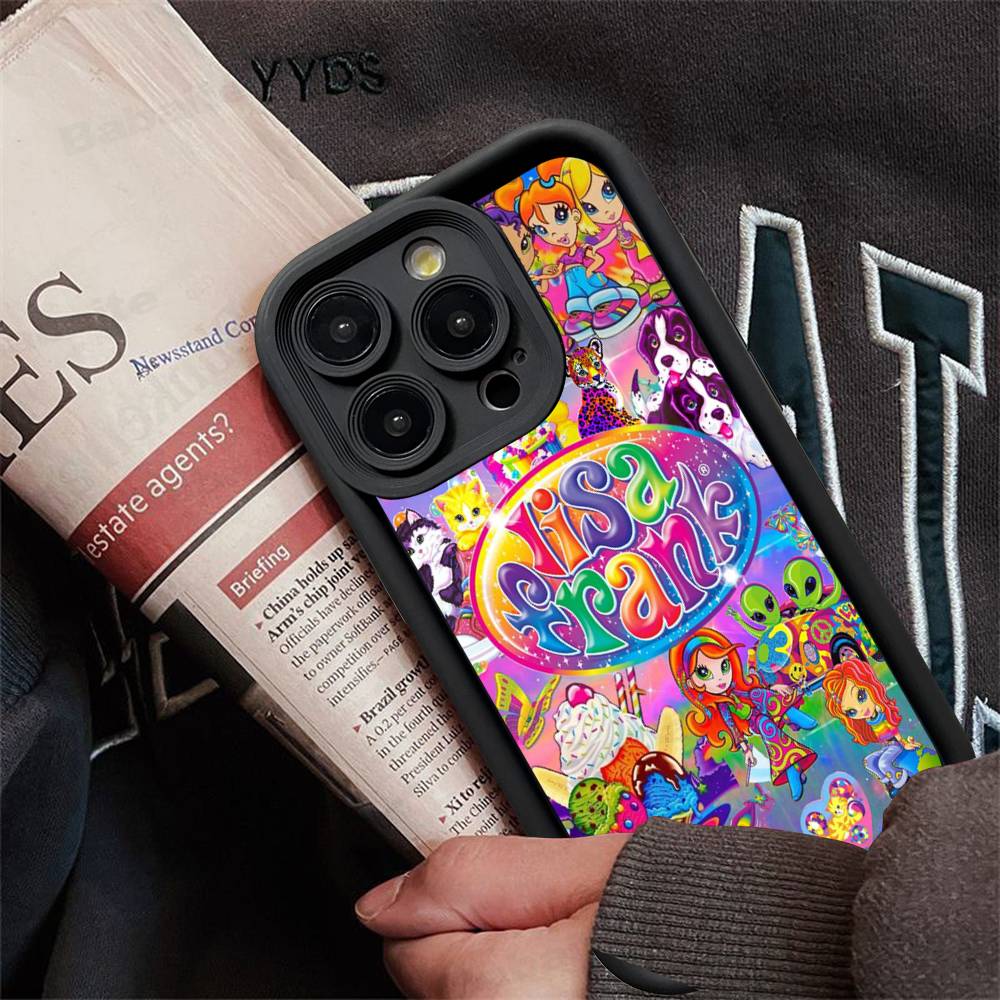 Lisa Frank Art Phone Case For IPhone 17 16 15 14 Plus 13 12 11 Pro Max Silicone Cover