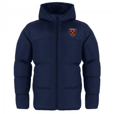 Boys Crest Quilted Jacket