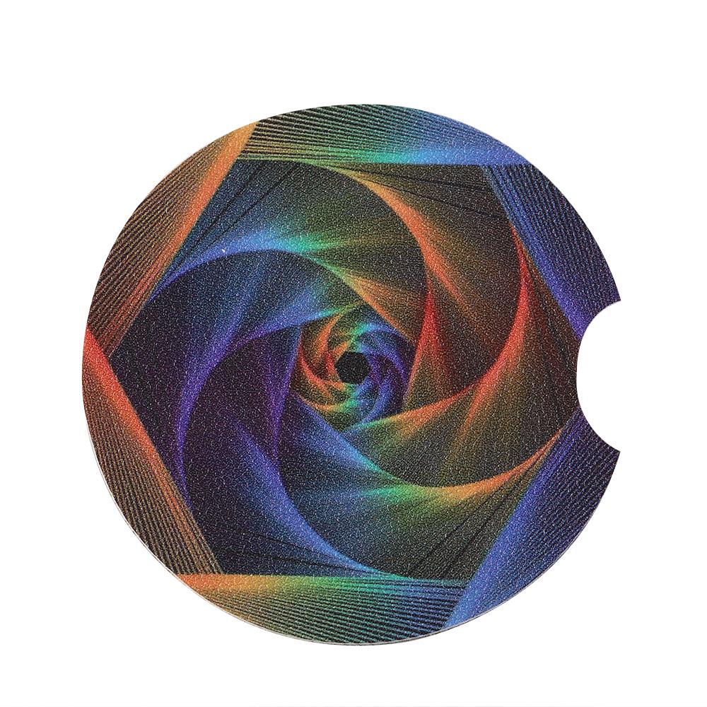 2PCS Car Cup Coasters Universal PU Leather Anti-Slip Heatproof Drink Pads Teacher Student Back to School Season Gift