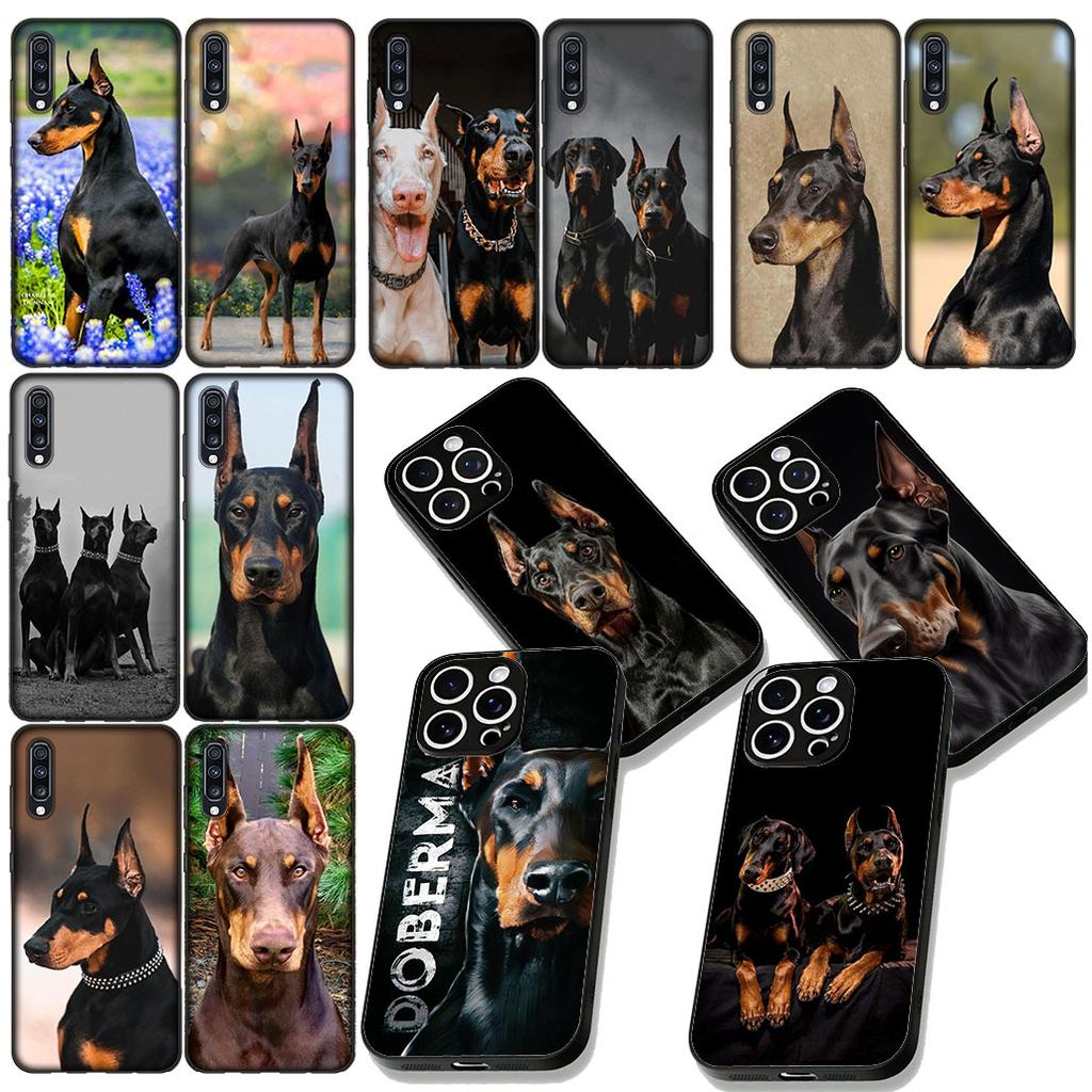 Doberman Dog Protective Cover for Samsung Galaxy Note 20 9 10 S8 S10 Lite S9 Plus A54 A53 A21S S10E A17 Phone Case