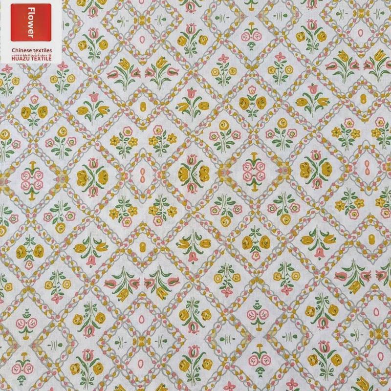 Baumwolle Bedruckt Kariert & Floral Stoff für Damen- & Kinderbekleidung, Kleider, Schuhe und Hüte - DIY Material