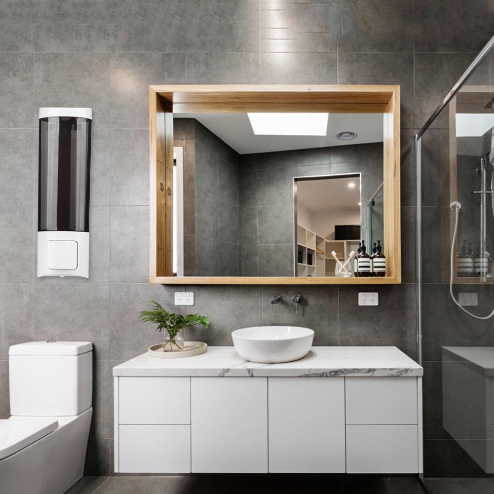 200ml Single‑Head Manual Soap Dispenser Kitchen Bathroom Wall Mounted Soap Container for Liquid Shampoo