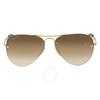 Ray Ban Brown Gradient Aviator Unisex Sunglasses Rb3449 001 13 59