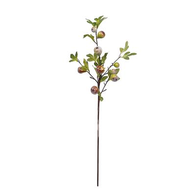 Simulation Fig Branch Vivid Plastic Iron Wire Foam 92cm Faux Fig Fruit Branch for Decoration
