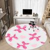 1pc Balloon Dogs Office Round Rug, Carpet for Office, Gaming, Lightweight Round Floor Mat yy260205053