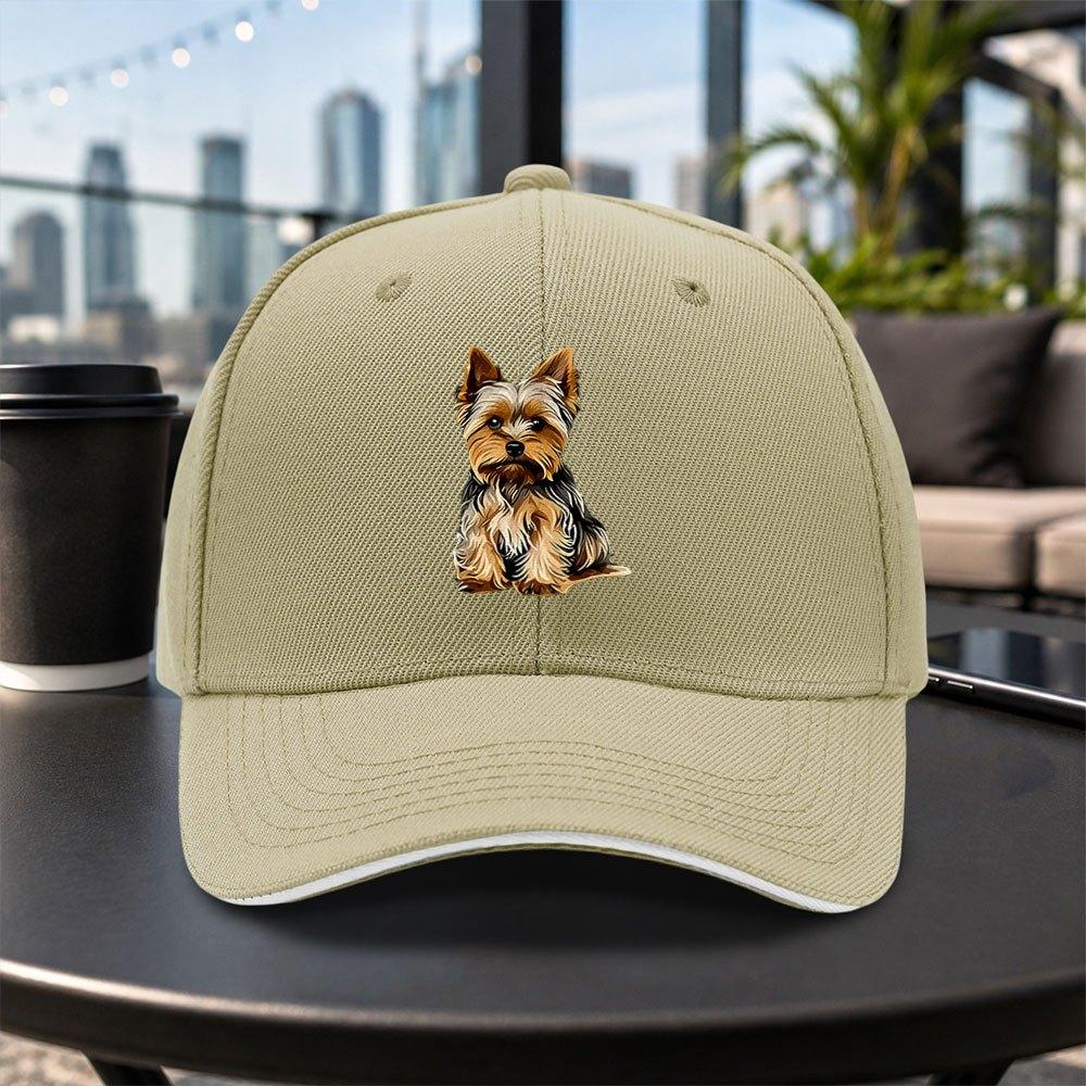 Yorkshire Terrier Print Baseball Cap Unisex Adjustable Duckbill Hat Lightweight Casual Outdoor Gift Multiple Colors
