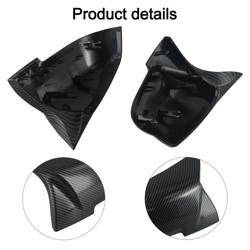 For M3 Style Fiber Side Mirror Cover Compatible with For BMW F20 F21 F30 F32 F36 GT M2 X1 Vehicle Exterior Parts