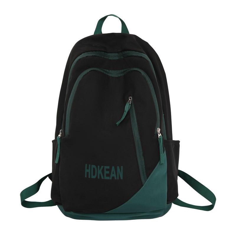 Three-layer Alphabet Design Couple Backpack For Middle School Girls