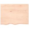 VidaXL Étagère murale 80x60x2 cm bois de chêne massif non traité 363551