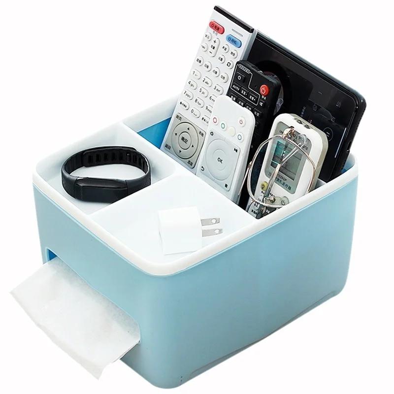 Multifunctional Tissue Box, Remote Control Storage Box, Creative Living Room Dining Room, Household Pumping Box