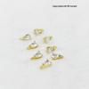 Mini Zirconia Water Drop Pendant Copper Plated 18K Gold Necklace/Earrings/Bracelet DIY Accessories