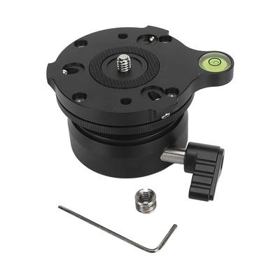 Base Niveladora para Cabeça de Tripé Nivelador de Câmera Base Niveladora de Tripé Meia Bola com Nível de Bolha Deslocado
