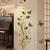 A Variety Of Hand-Painted Creative Flower Vines Butterfly Bronzing Wall Stickers Decorate Living Room Bedroom Background Self-Adhesive Wall Stickers