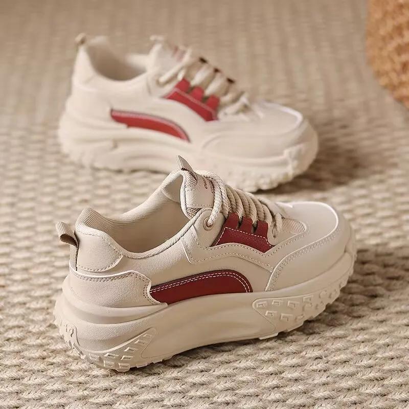 Autumn Thick Soled New Women's Shoes Casual Comfortable Footwear Versatile Outdoor Antislip Sneakers Fashion Ladies Sports Shoes