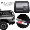2x Red/White Truck Rear Bed Rail Stake Pocket Cover Stake Pocket Covers For Dodge Ram 1500 2500 2019-2025 Protective Accessories