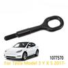 For Tesla Model 3/Y/S/X 2017-2023 Black Trailer Hitch Fit OE 1077570 High Quality Durable Car Tow Hook Towing Eye