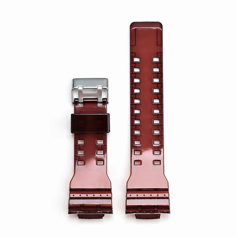 För Casio G-Shock GA-100/110/120 GD-100/110/120 GAX-100 GLS-100 Silikonarmband Boettsats Transparent Sportklocka Armband