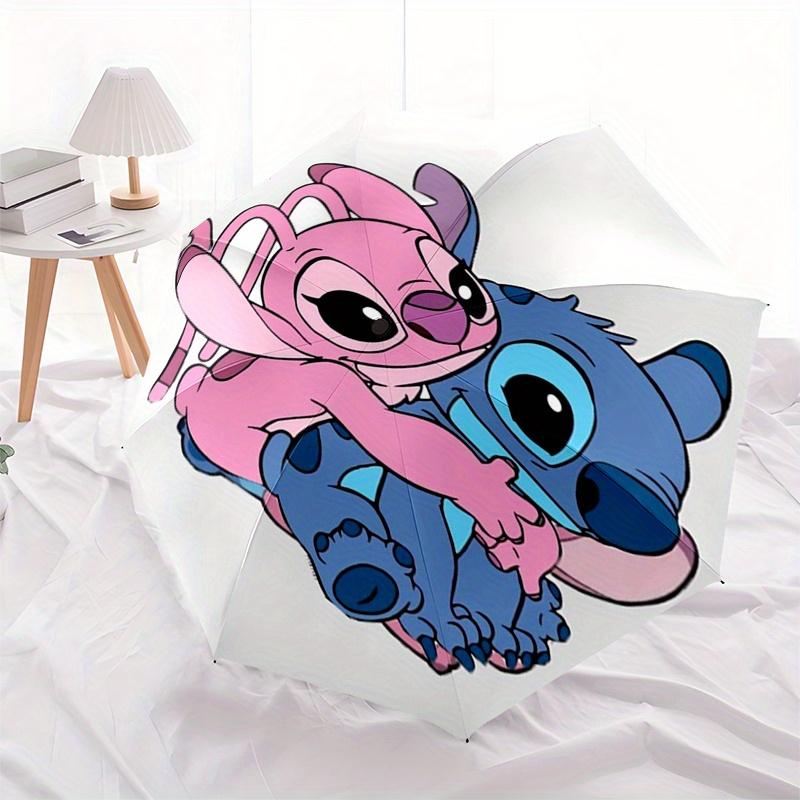 1pc Stitch,Lilo Automatic Folding Umbrella: Compact 8-Bone Design Cartoon Outdoor Travel Companion, Business Umbrella, Christmas Valentine's