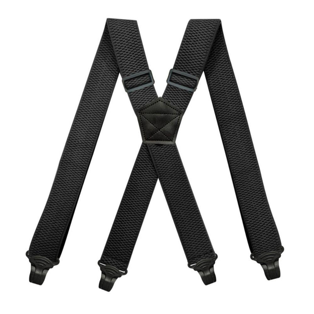 X Back 4 Clips Elastic Braces Vintage Trouser Straps Belt Fashion Braces Suspenders  Men Women