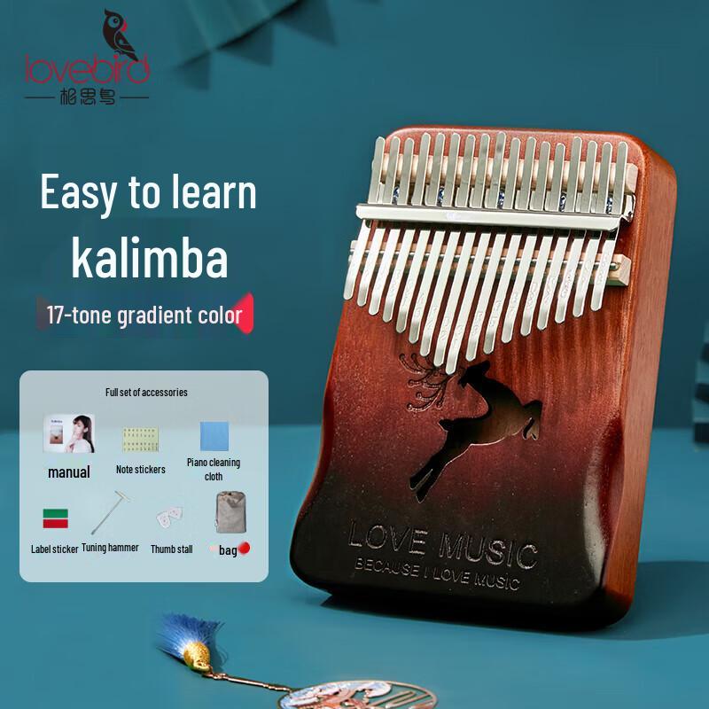Lovebird 17-Key Kalimba Thumb Piano
