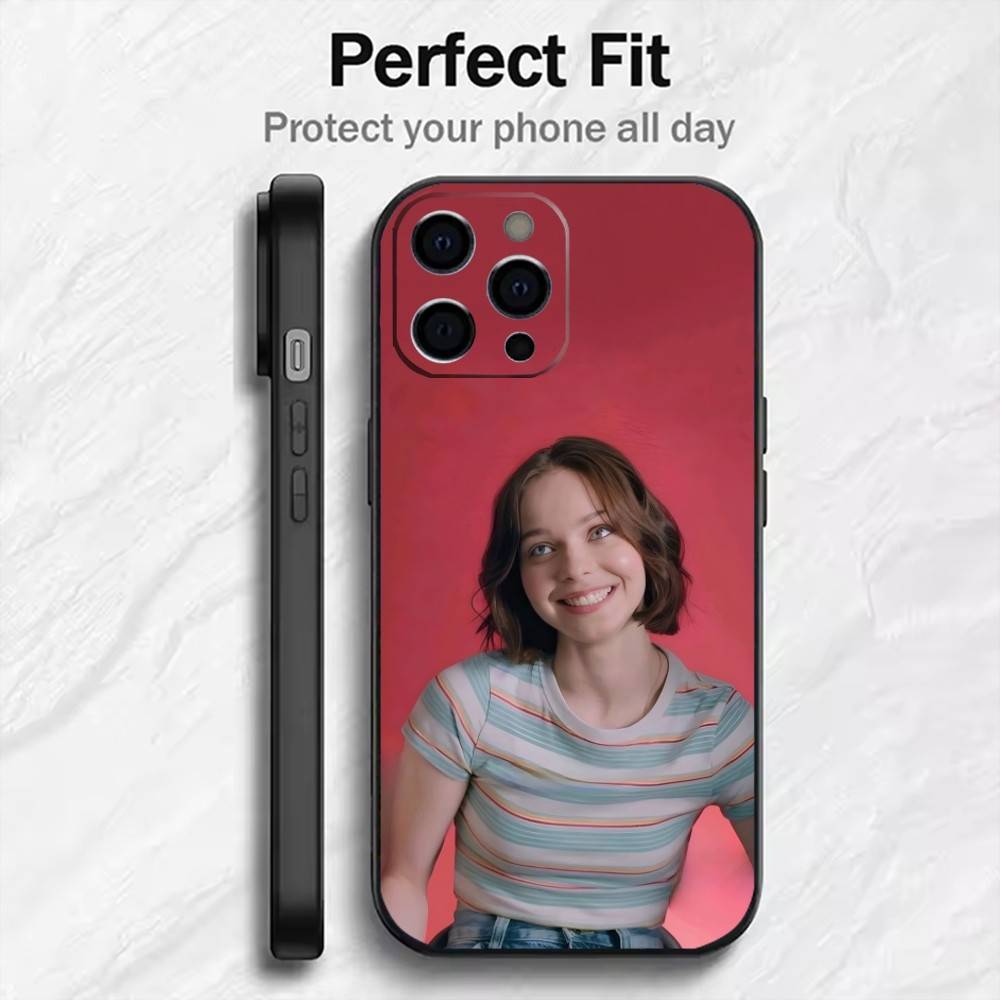 Enid S-Sinclair Beauty-Emma   Phone Case For iPhone17,16,15,14,13,12 Plus,Max Soft Silicone Black Cover