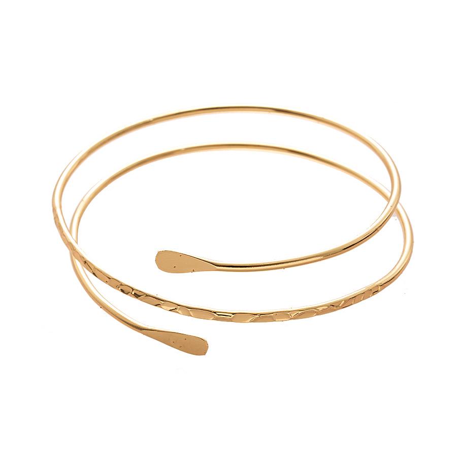Elegant Double-Layer Open Bracelet: Luxurious, Versatile Wristband for Women