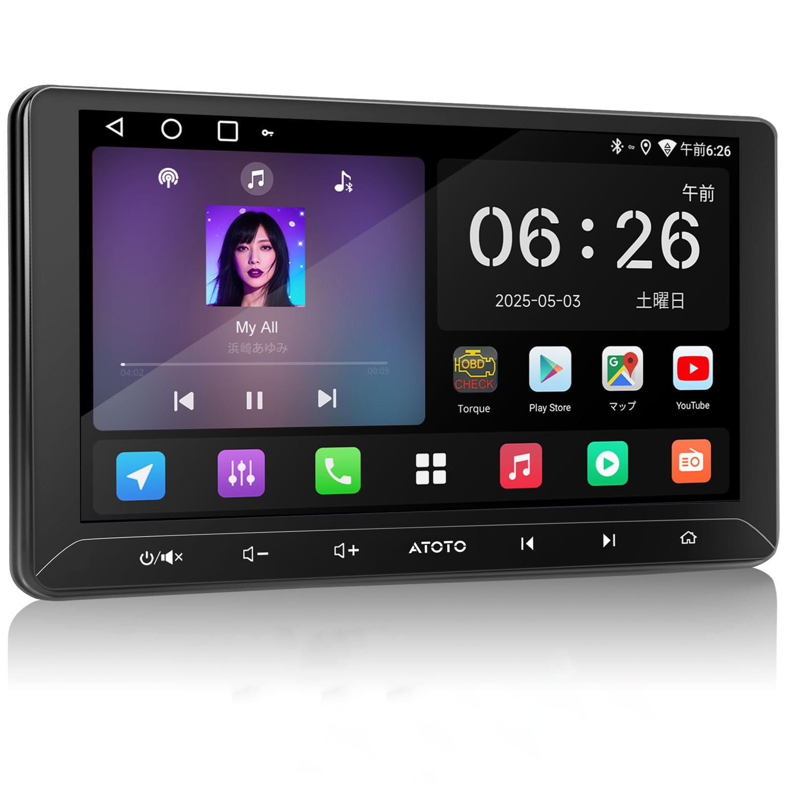 

ATOTOLIFE A5 дюймовый Android 2DIN дисплей беспроводной CarPlay Android WiFi DSP AI GPS видео 10.1 аудио, аудио-интегрированная навигация, и Авто,