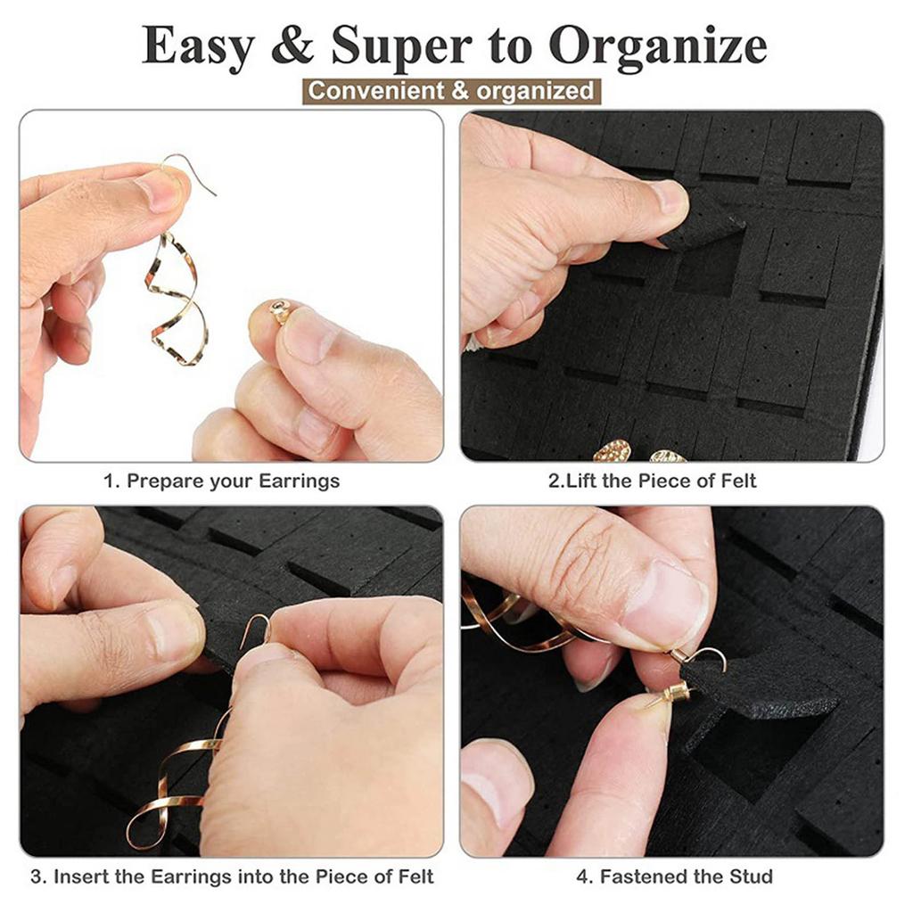 Felt Jewelry Storage Rack Convenient Hanging Organizers Keep Your Accessories Tidy Careful Details Storage Holder