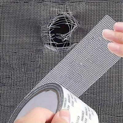 3 Stück [Selbstklebendes Reparaturband] Eine Rolle Fensterbarriere-Reparaturband|Glasfaserabdeckung für Türen und Fenster, Löcher und Risse reparieren
