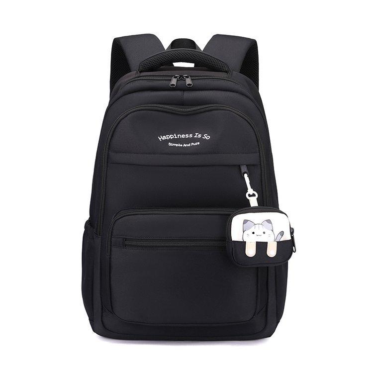 Primary School Student Schoolbag Color Block Women's Large Capacity Backpack