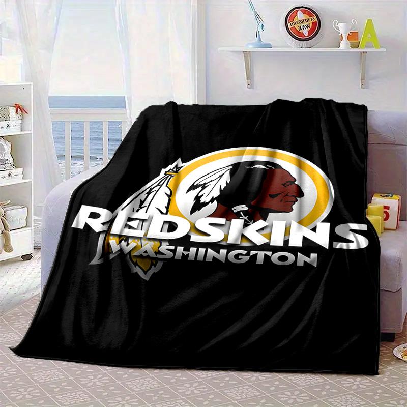 Washington Redskins Portable Blanket/Soft Blanket Bedding Blanket Suitable for Travel Camping Living Rooms Offices Sofas Fan Gifts