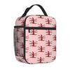 Bestselling Simone Biles Gymnastics Art Floral School Lunch Bag Desk Dining Thermal Tote