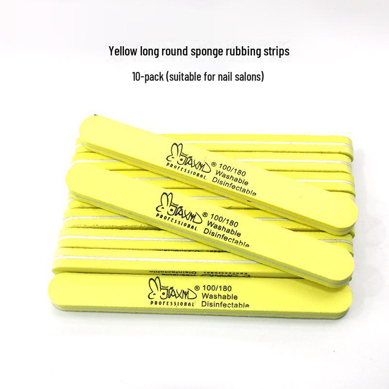 Xinjian Diamond Double-Sided Nail File Set - Includes Sponge, Polishing, and Rubbing Strips