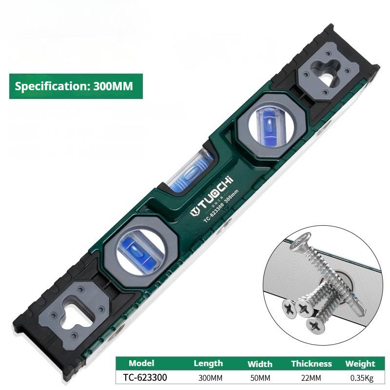 

Household Level Ruler Magnetic Balance Level Three Bubbles Horizontal Vertical 45° Leveller High Precision Measuring Tools