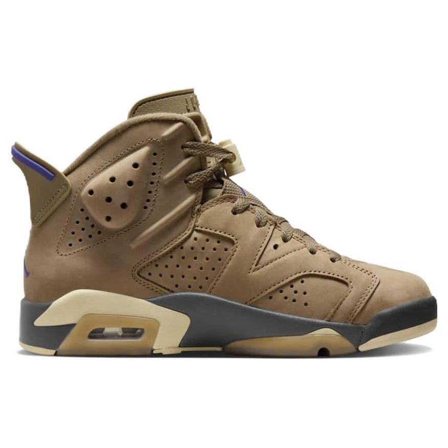 Air Jordan 6 Retro GORE-TEX Brown Kelp Women Sneakers Team-Gold Shadow-Brown Court-Purple FD1643-300