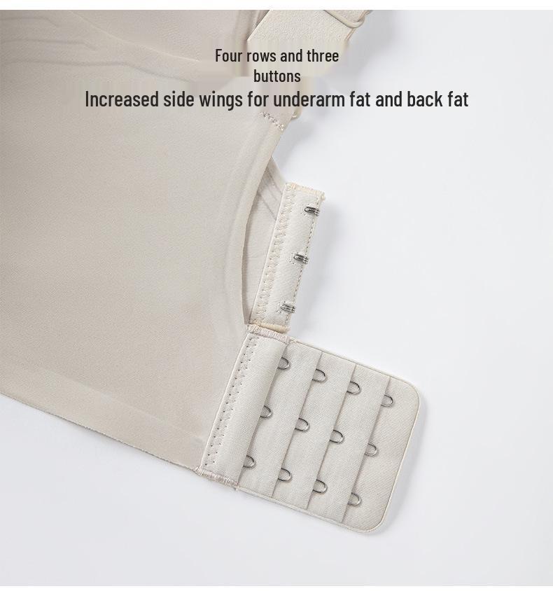 Seamless V-Neck Minimizer Bra: Wide-Strap, Plus-Size, Jelly EF Cup