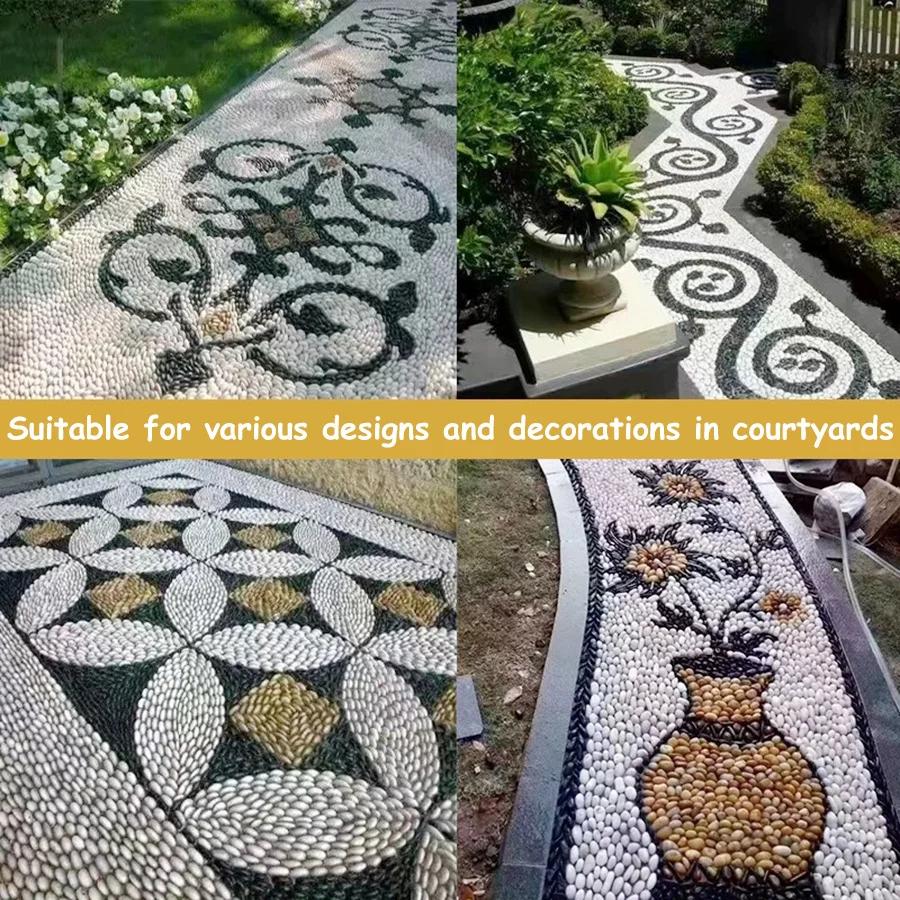 400g High Polished Natural Pebbles 2-3cm Landscape Decoration Peddles for Fish Tank Aquariums Horticultural Decorative Stones