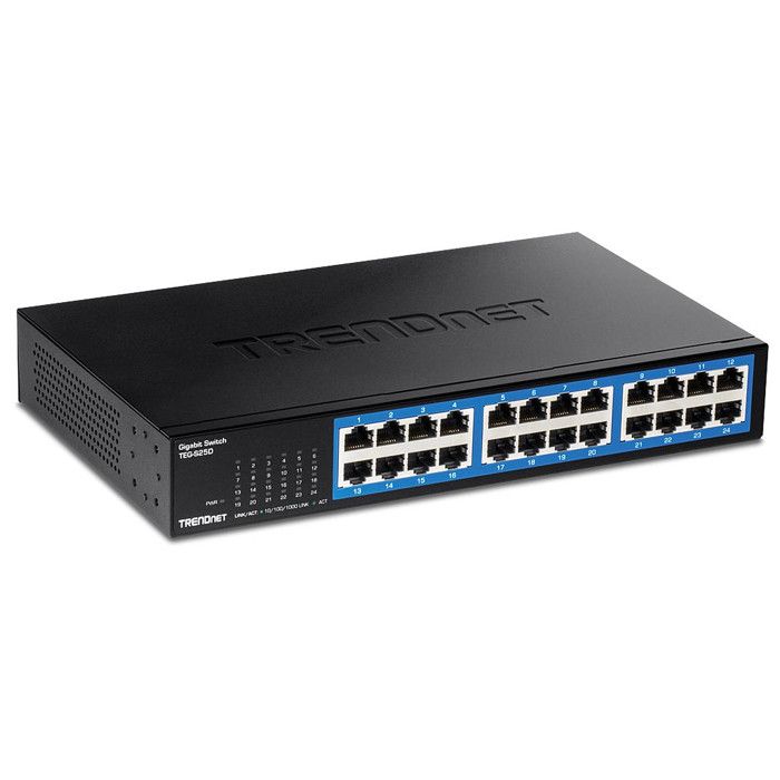 Skrivebordsbryter - Ikke spesifisert - 24 porter - Ekstern strømforsyning - Gigabit Ethernet