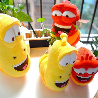 Cartoon Inspired Plush Worm Toy Stuffed Worm Plushie Decoration Worm Shape Doll Pillow Animation Fans Collectible Gift