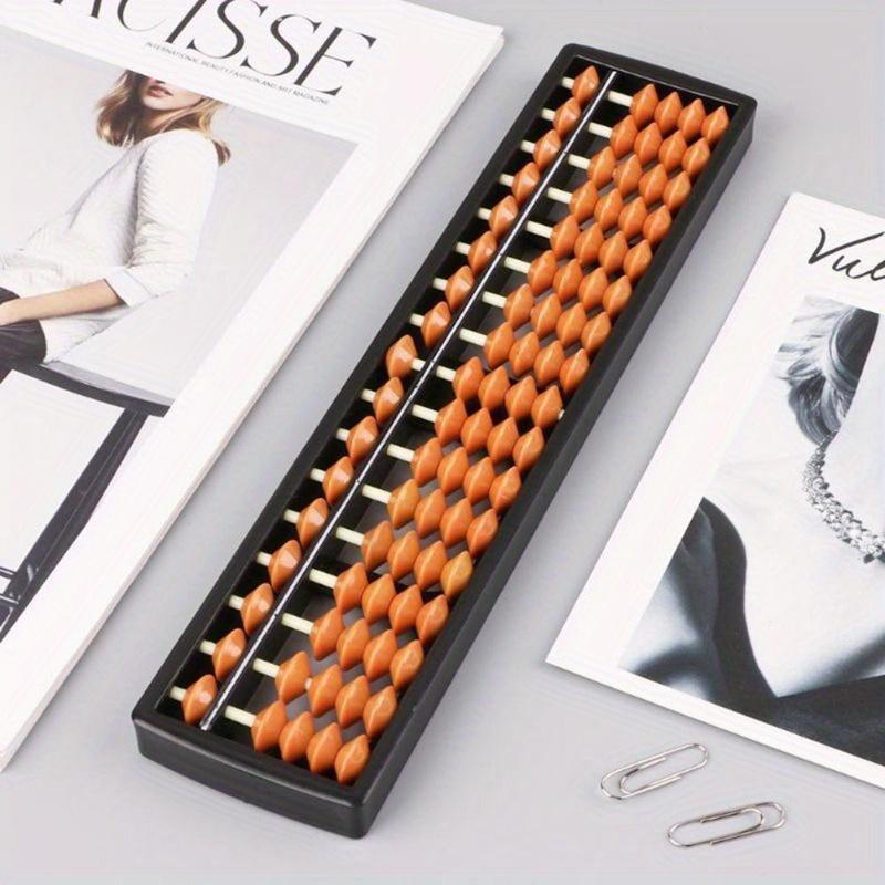 17 Digits Abacus Soroban Beads Column Traditional Math Learning Tool for Kids School Education