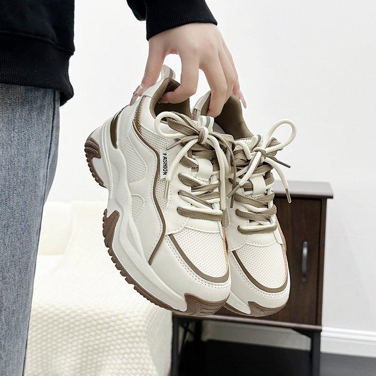"Spring 2023 Women's Dad Shoes with Thick Soles and Elevated Style - Casual Sneakers for Women"
