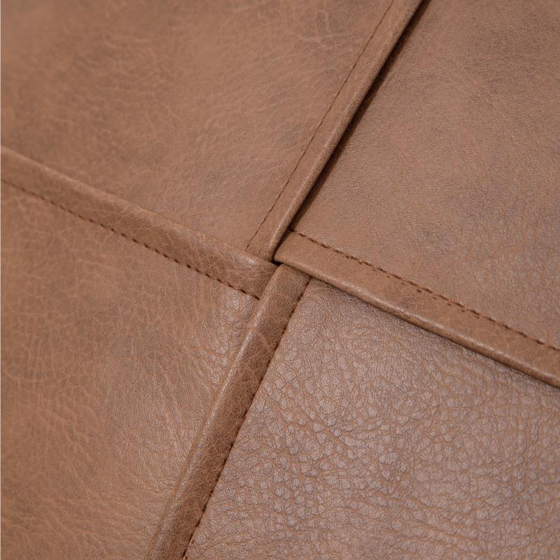 Leather Throw Retro Pillow Luxury Solid Color Cushion For Sofa And Backrest Perfect For Christmas Decor