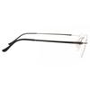 Rimless Square Silver Smartbuy Collection Chronia Tt 131 M02 Fashion Unisex Eyeglasses